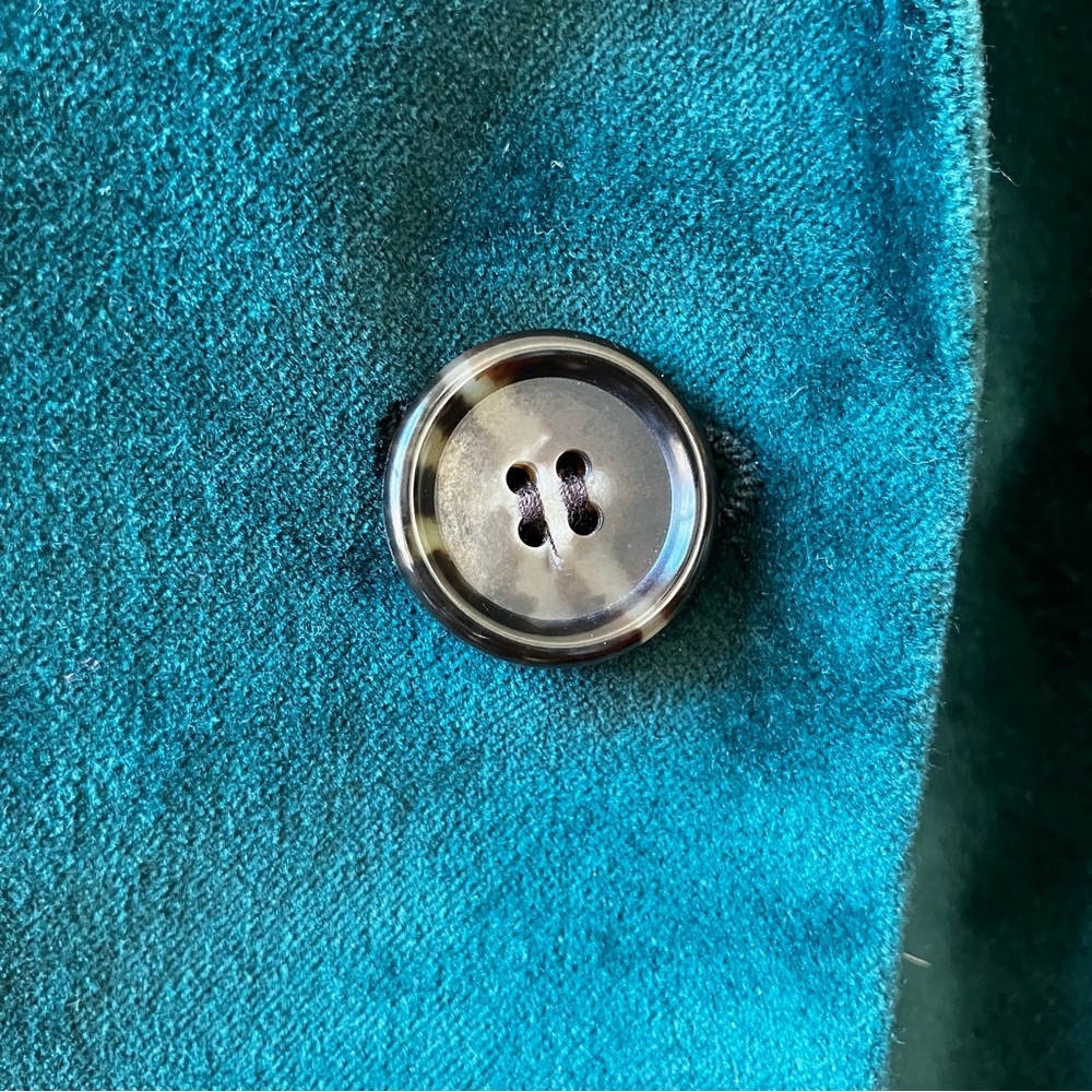 Talbots | Classic Green Velvet Suit Jacket - Picture 4 of 9